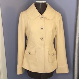 Tulle Med. wool coat Anthropology